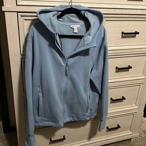 Athleta Size Large Retroplush Zip Up Hooded Sweatshirt